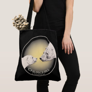 Churchill Souvenirs Polar Bären Kunst Shirt und Ge Tasche