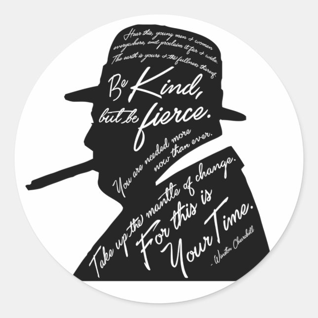 Churchill Sticker (Vorderseite)