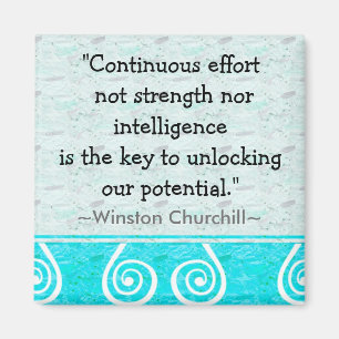 Churchill Zitat - motivierend Magnet