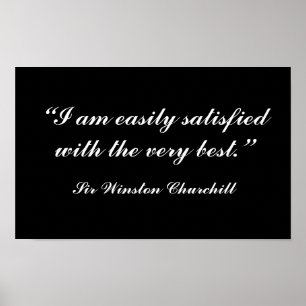 Churchill Zitat Poster