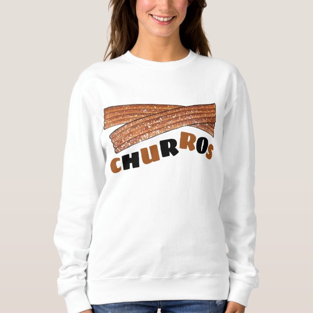 Churro Churros Portugiesisch Patisserie Sweatshirt (Vorderseite)