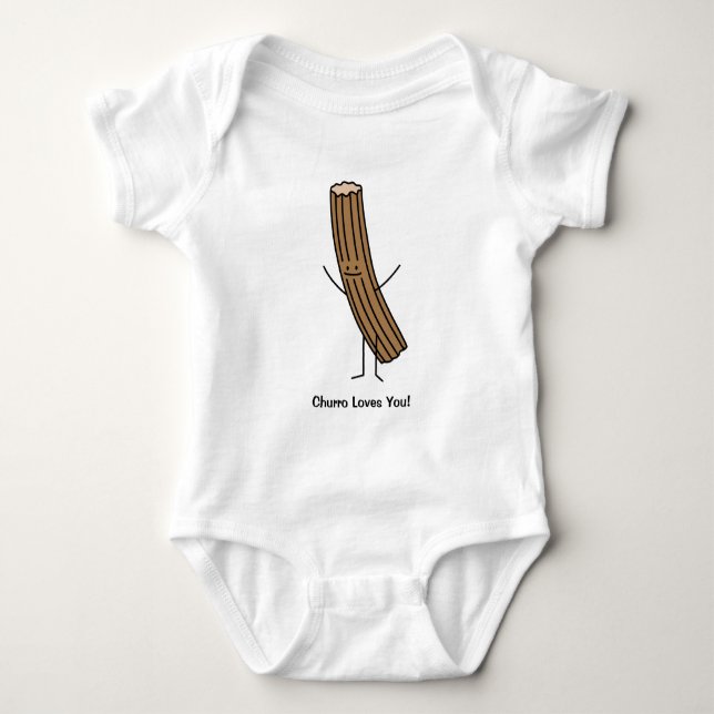 Churro Lieben Sie! Baby Strampler (Vorderseite)