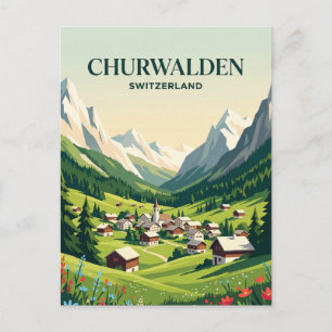 Churwalden Schweiz Postkarte