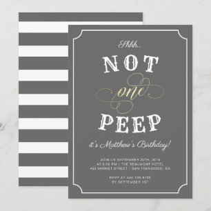 Chut... Pas Un Seul Pep Surprise Invitation Du Par