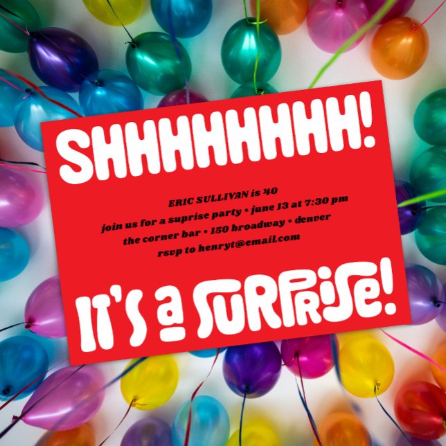 Chut ! Surprise ! Invitation du parti (Shhhhh! It's a Surprise!)