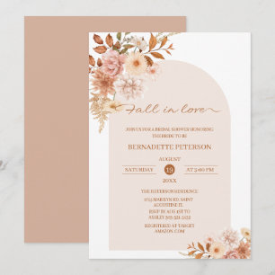 Chute d'amour Invitation de douche nuptiale