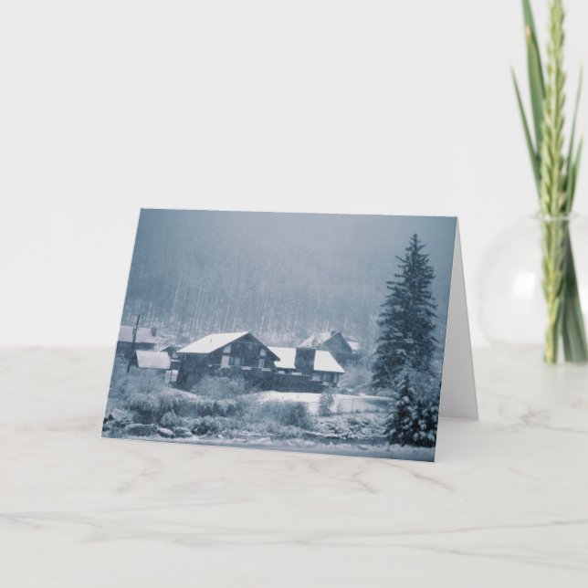 Chute de neige dans des cartes d'Aspen (Devant)