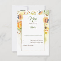 Chute de soleil et mariage Citrouille RSVP