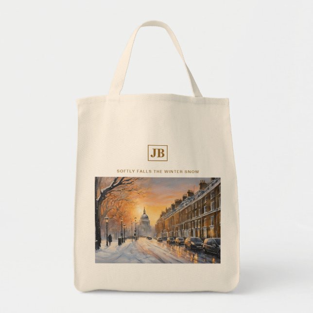 Chute doucement du Sac fourre-tout de neige hivern (Devant)