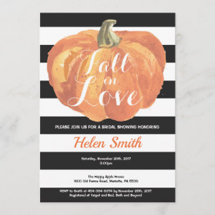 Chute en amour Invitation à la douche nuptiale