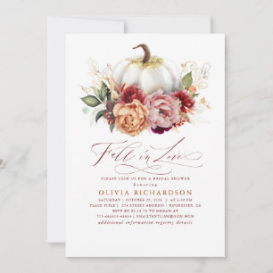 Chute en amour Invitation à la douche nuptiale