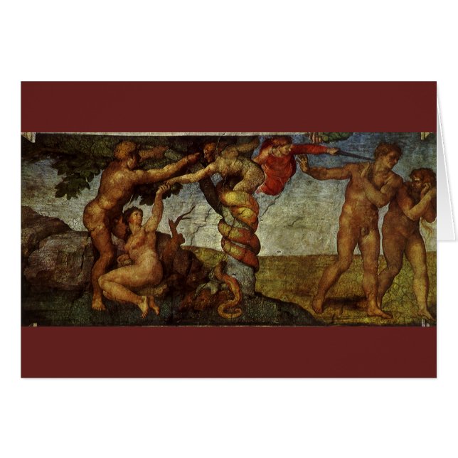 Chute et Expulsion de Michel-Ange, Jardin d'Eden (Devant horizontal)