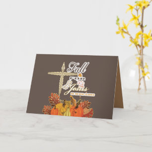 Chute pour Jésus il n'a jamais feuille 1 Carte de 