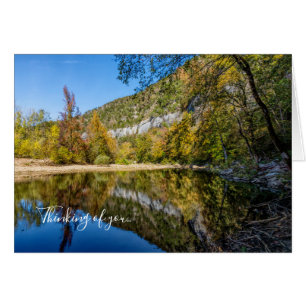 Chute Réflexions Buffalo River Pensée De Carte U