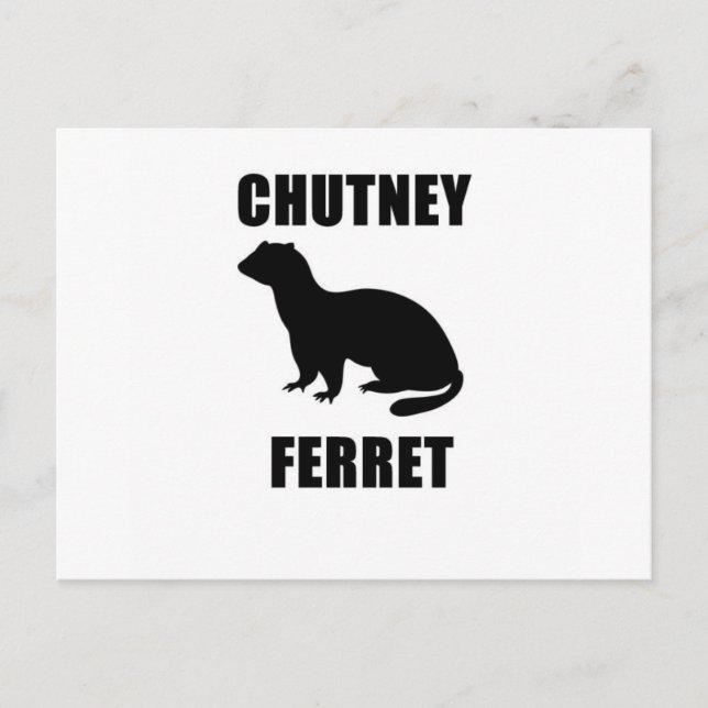 Chutney Ferret Postkarte (Vorderseite)