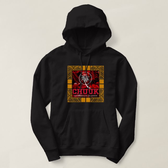 Chuukese Islander Fai Chuuk  Hoodie (Design vorne)
