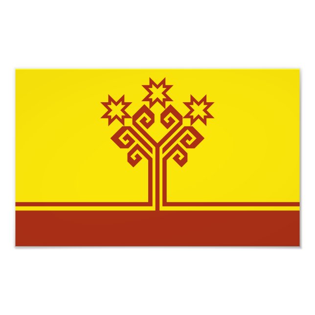 Chuvashia Flag Fotodruck (Vorne)