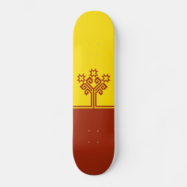 Chuvashia Flag Skateboard (Vorderseite)
