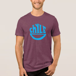 Chyle Smile Maroon & Blue T - Shirt