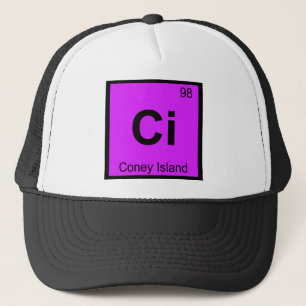 Ci - Coney Island New York Chemie-Symbol Truckerkappe