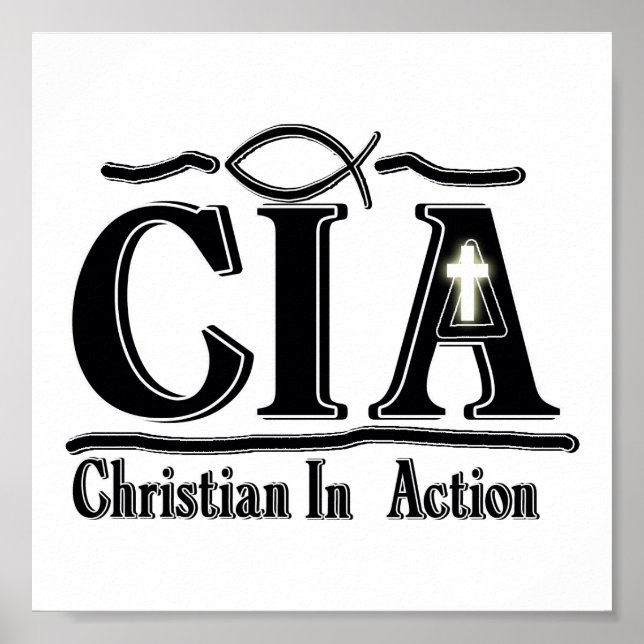 CIA CHRISTLICH IN AKTION ACRONYM POSTER (Vorne)