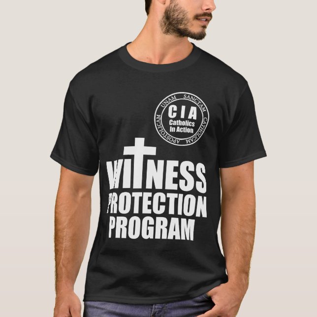 CIA-Katholische in der Aktion mit Siegel T-Shirt (Vorderseite)