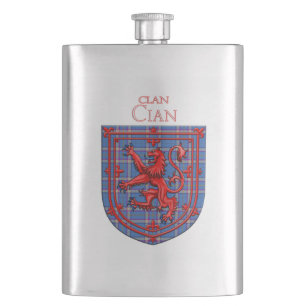 Cian von Ely Tartan Scottish Kariert Flachmann