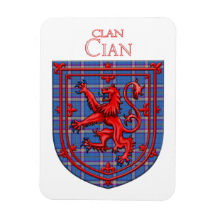 Cian von Ely Tartan Scottish Kariert Magnet