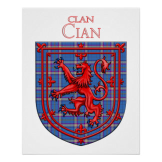 Cian von Ely Tartan Scottish Kariert Poster