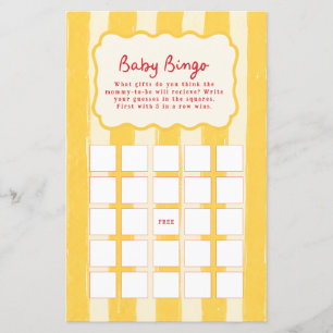 Ciao Baby Baby Shower Bingo Spiel italienische Vol
