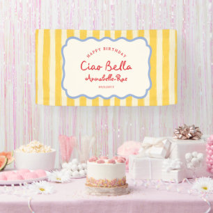 Ciao Baby Baby Shower Personalisiert Italienisch Banner