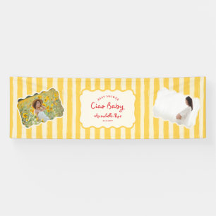 Ciao Baby Baby Shower Personalisiert Italienisch Banner