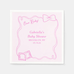Ciao Baby Handgezogene Pasta Italienische Babydusc Serviette