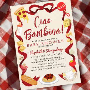 Ciao Baby Invitation Fantaisiste pour Baby Shower