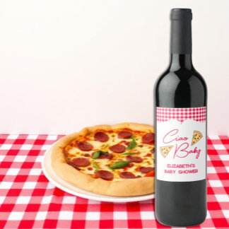 Ciao Baby Italian Baby Shower Weinetikett