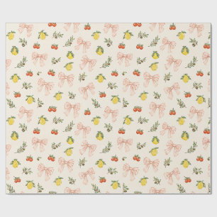 Ciao Baby Italian Market Zitrone Tomate rosa Schle Geschenkpapier