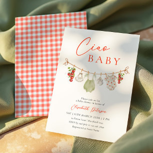 Ciao Baby Italienische Babyparty-Einladung Einladung