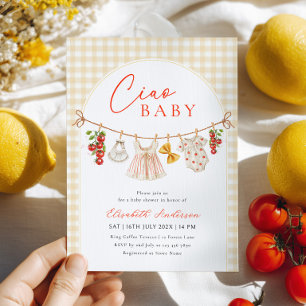 Ciao Baby Italienische Babyparty-Einladung Einladung