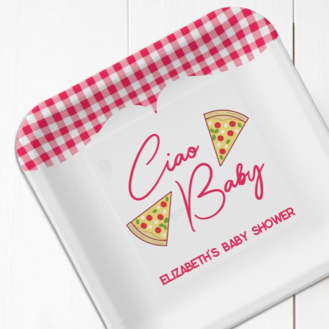 Ciao Baby Italienische Babyparty Pappteller (Von Creator hochgeladen)