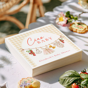 Ciao Baby Italienische Babyparty Serviette