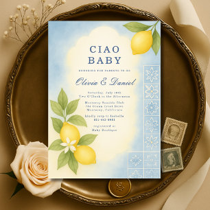 Ciao Baby Italienische Paare Baby Shower Einladung