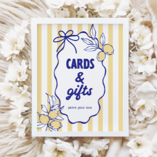 CIAO BABY Lemon Mediterranean Cards & Geschenke Un Poster