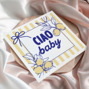 CIAO BABY Lemon Mediterranes Amalfi Serviette