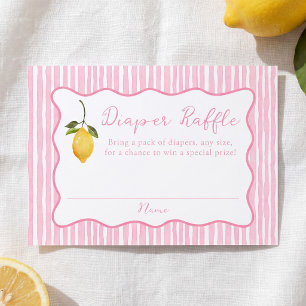 Ciao Baby Pink Italienische Zitrone Windel-Raffle Begleitkarte