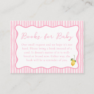 Ciao Baby Pink Italienische Zitronen Bücher für Ba Begleitkarte