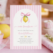 Ciao Bambina Baby-Shower-Einladung im Rosalemon-De