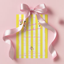 Ciao Bambina Gelbe Streifen Zitronen-Baby-Party