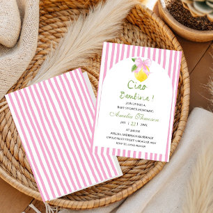 Ciao Bambina Italienische Zitrone Citrus Baby Show Einladung