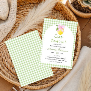 Ciao Bambina Italienische Zitrone Citrus Baby Show Einladung