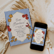 Ciao Bambino Blaues Italienisches Pasta-Baby-Showe